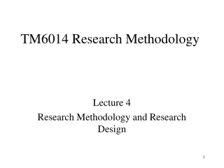 TM6014 Research Methodology