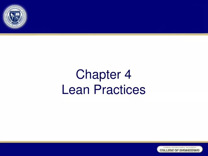 chapter 4 lean practices