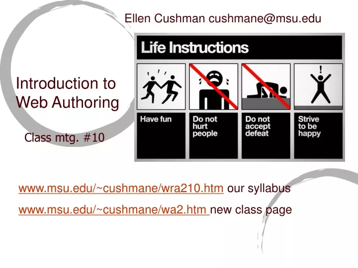 ellen cushman cushmane@msu edu