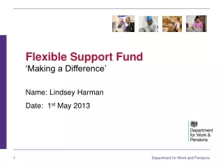 Flexible Support Fund ‘Making a Difference’