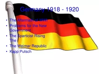 Germany 1918 - 1920