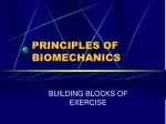 PRINCIPLES OF BIOMECHANICS - slide 1