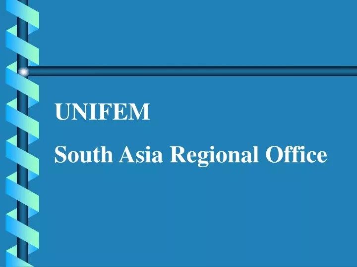 unifem south asia regional office