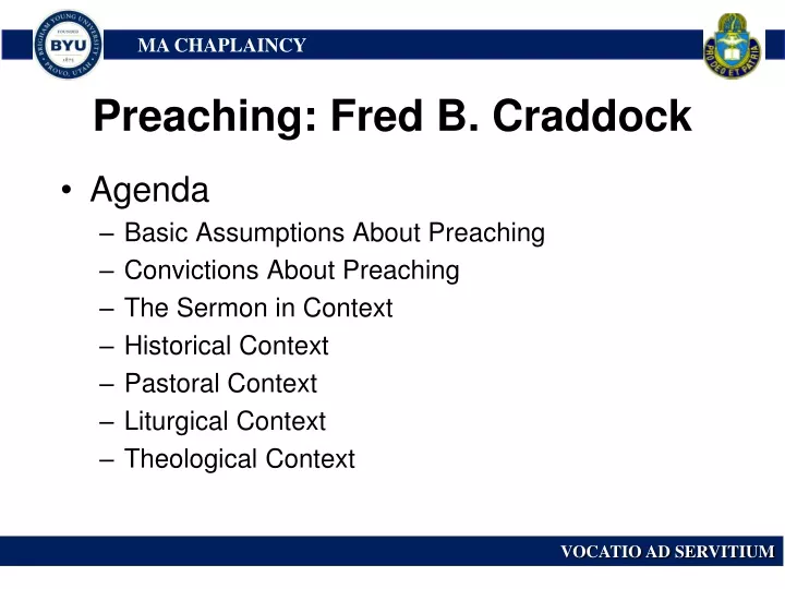 preaching fred b craddock
