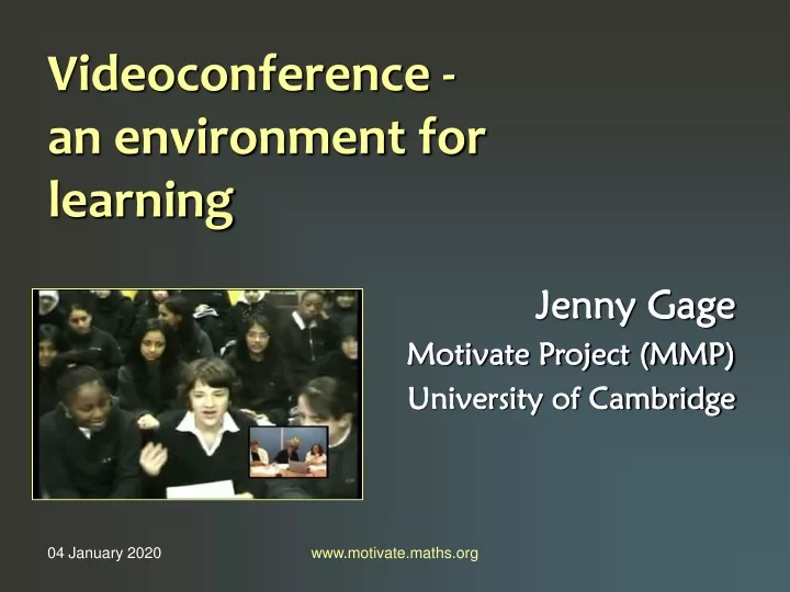 videoconference an environment for learning