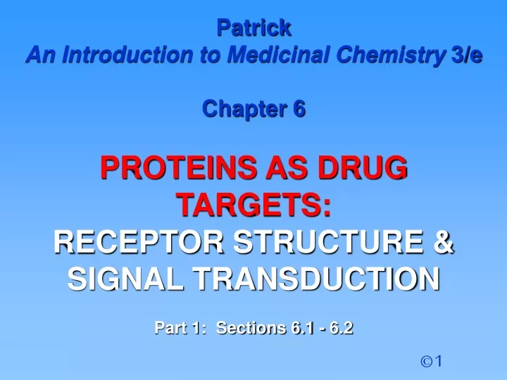 patrick an introduction to medicinal chemistry