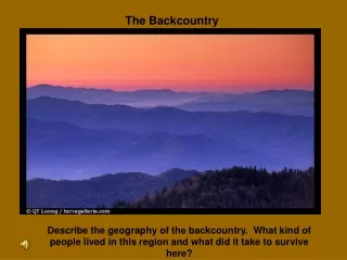 The Backcountry