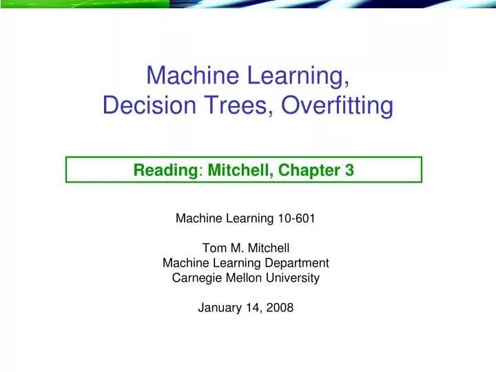 machine learning decision trees overfitting