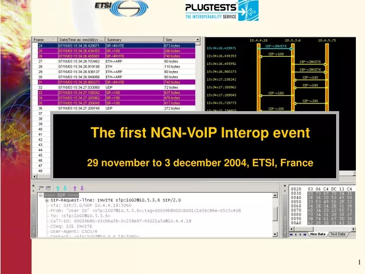 the first ngn voip interop event 29 november