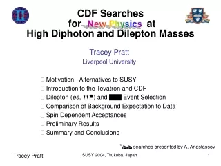 CDF Searches  for                        at  High Diphoton and Dilepton Masses
