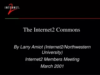 The Internet2 Commons