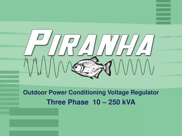 outdoor power conditioning voltage regulator