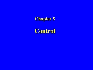 Chapter 5 Control