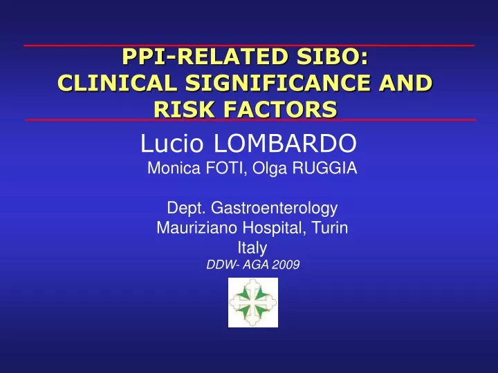 ppi related sibo clinical significance and risk