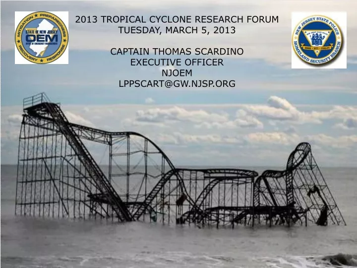 2013 tropical cyclone research forum tuesday