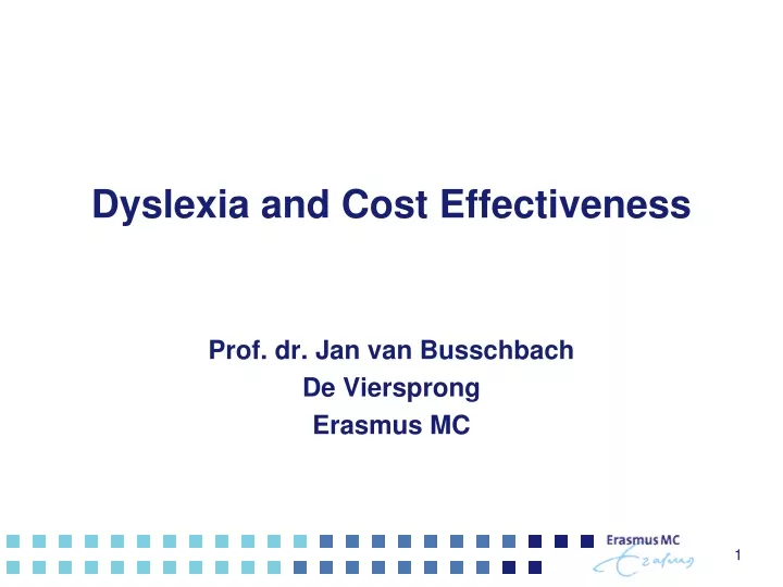 dyslexia and cost effectiveness