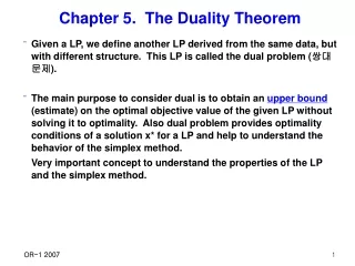 Chapter 5.  The Duality Theorem