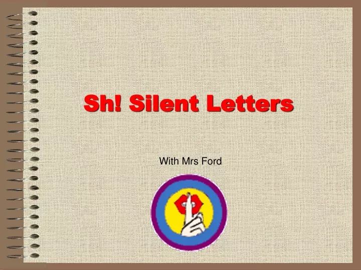 sh silent letters