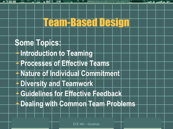 team based design