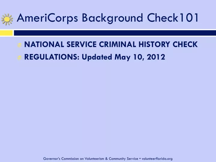americorps background check101