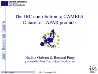 The JRC contribution to CAMELS: Dataset of fAPAR products