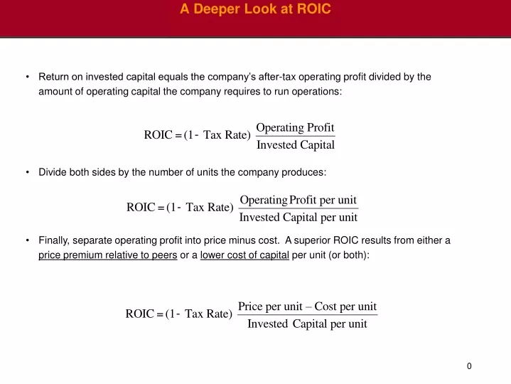 a deeper look at roic