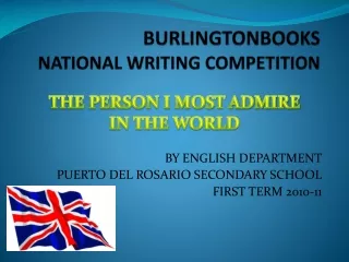 BURLINGTONBOOKS  NATIONAL WRITING COMPETITION