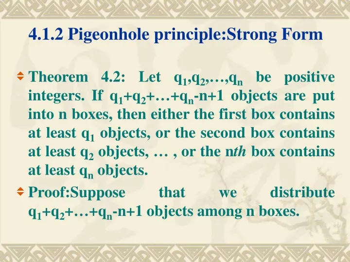 4 1 2 pigeonhole principle strong form
