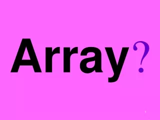Array ?