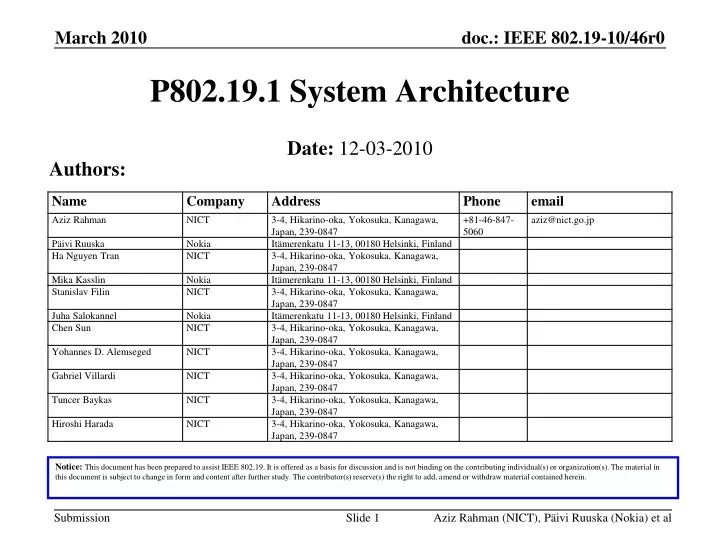 p802 19 1 system architecture