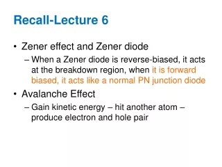 Zener effect and Zener diode