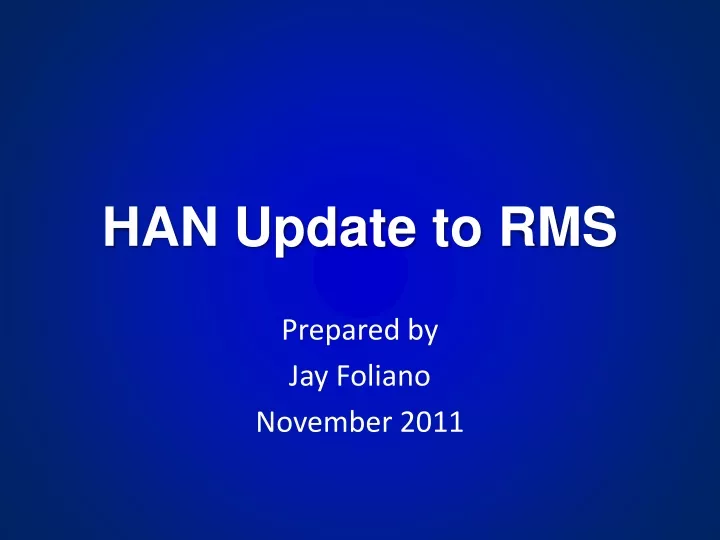 han update to rms