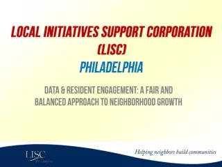 Local Initiatives Support Corporation (LISC) Philadelphia