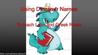 Using Dinosaur Names