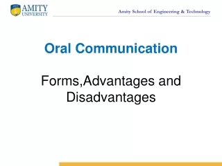 Oral Communication Forms, Advantages and Disadvantages