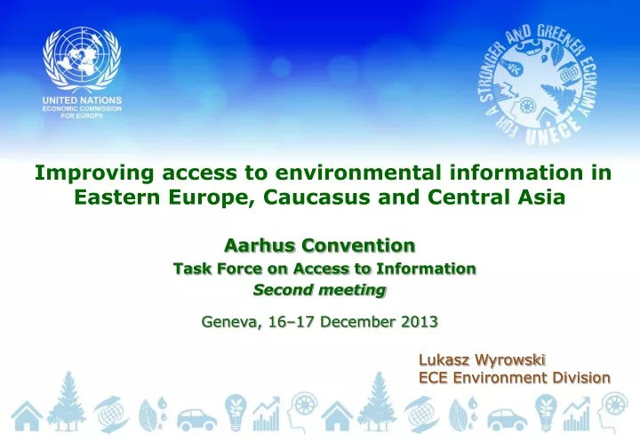 improving access to environmental information in eastern europe caucasus and central asia