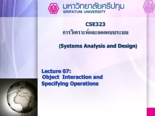CSE323 ?????????????????????????  ( Systems Analysis and Design )