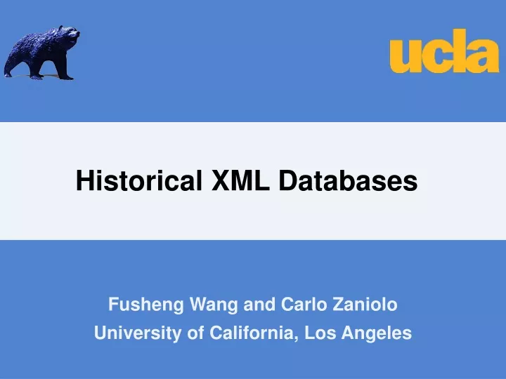 historical xml databases