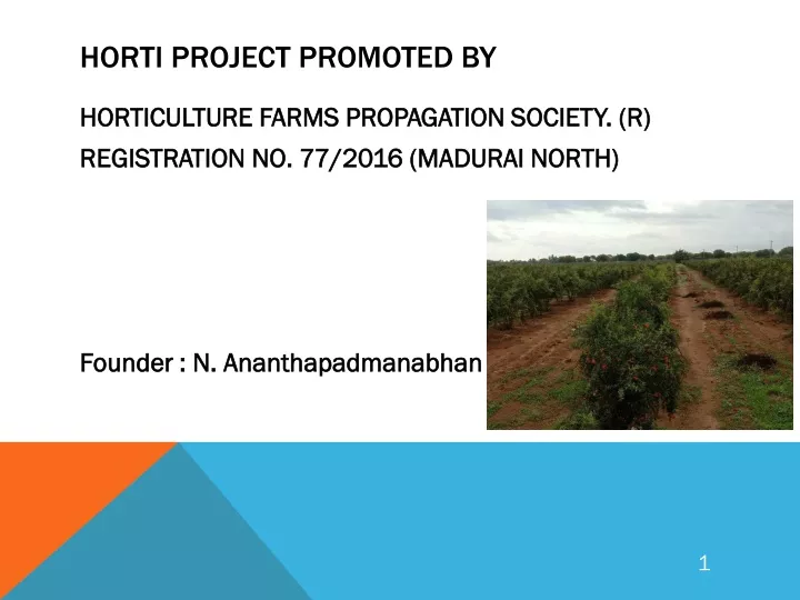 horti project promoted by