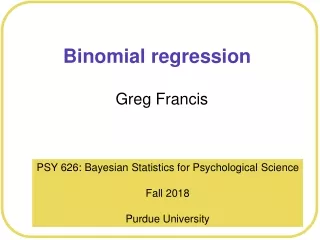 Binomial regression