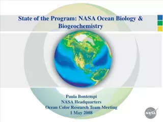 State of the Program: NASA Ocean Biology &amp; Biogeochemistry