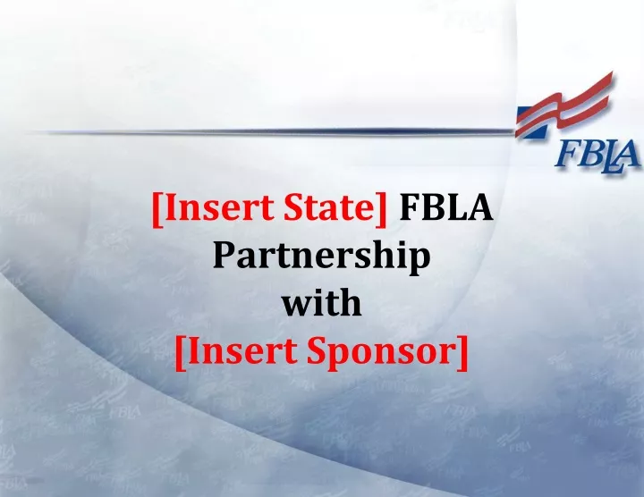 insert state fbla partnership with insert sponsor