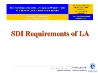 SDI Requirements of LA