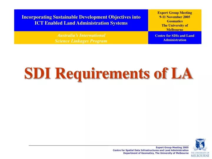 sdi requirements of la
