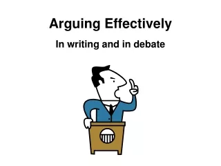 Arguing Effectively