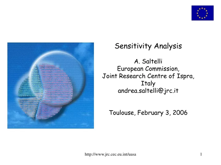 sensitivity analysis a saltelli european