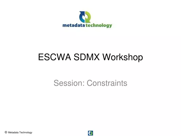 escwa sdmx workshop