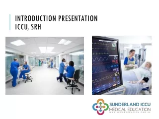 Introduction Presentation  ICCU, SRH