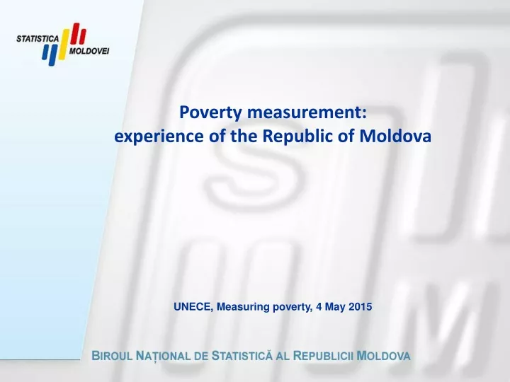 poverty measurement experience of the republic