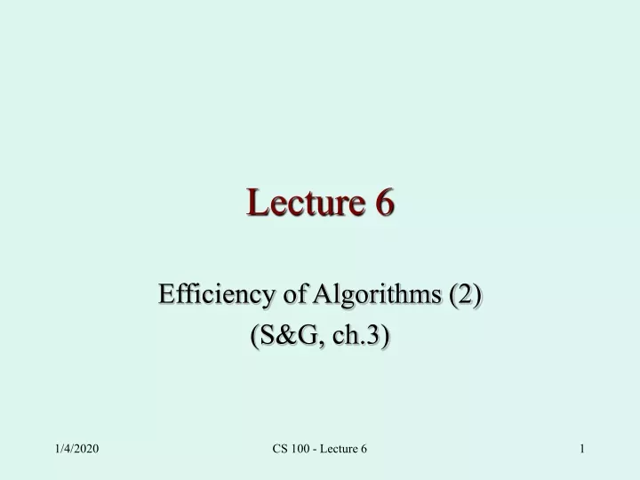 lecture 6